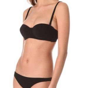 NWT PRISM BLACK POSITANO BIKINI TOP SIZE S (36 European)